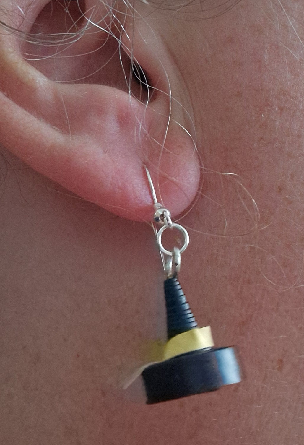 Quilled Paper Witch's Hat Earrings