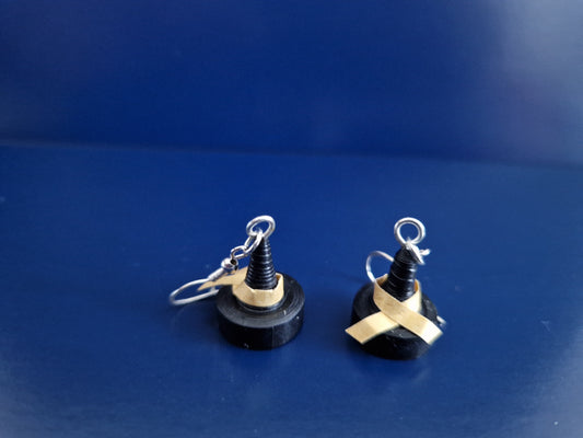 Quilled Paper Witch's Hat Earrings